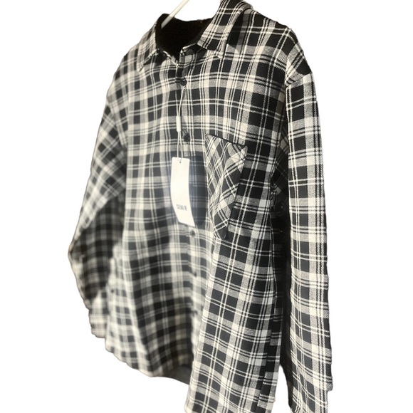 Senma Men’s Casual Check Flannel Button Up Shirt - Picture 7 of 9